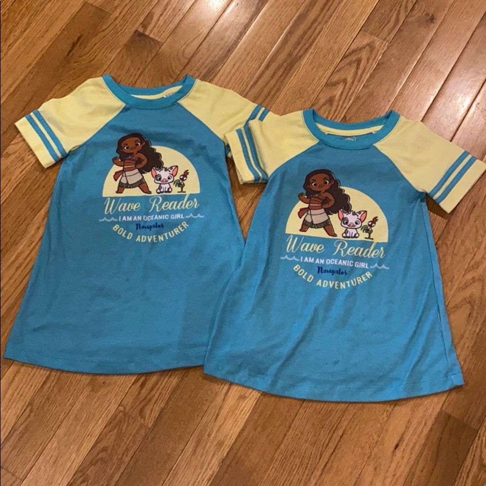 TWINS!! Moana night gowns!